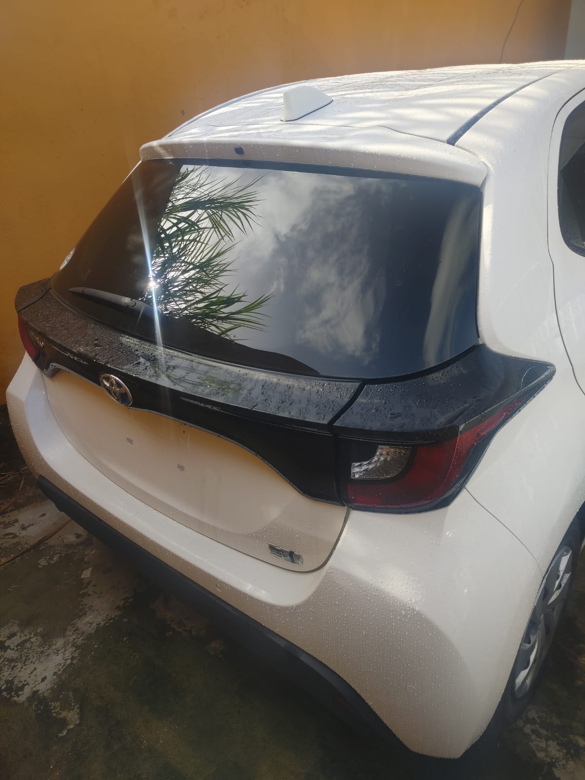 2023 White Yaris Hatchback